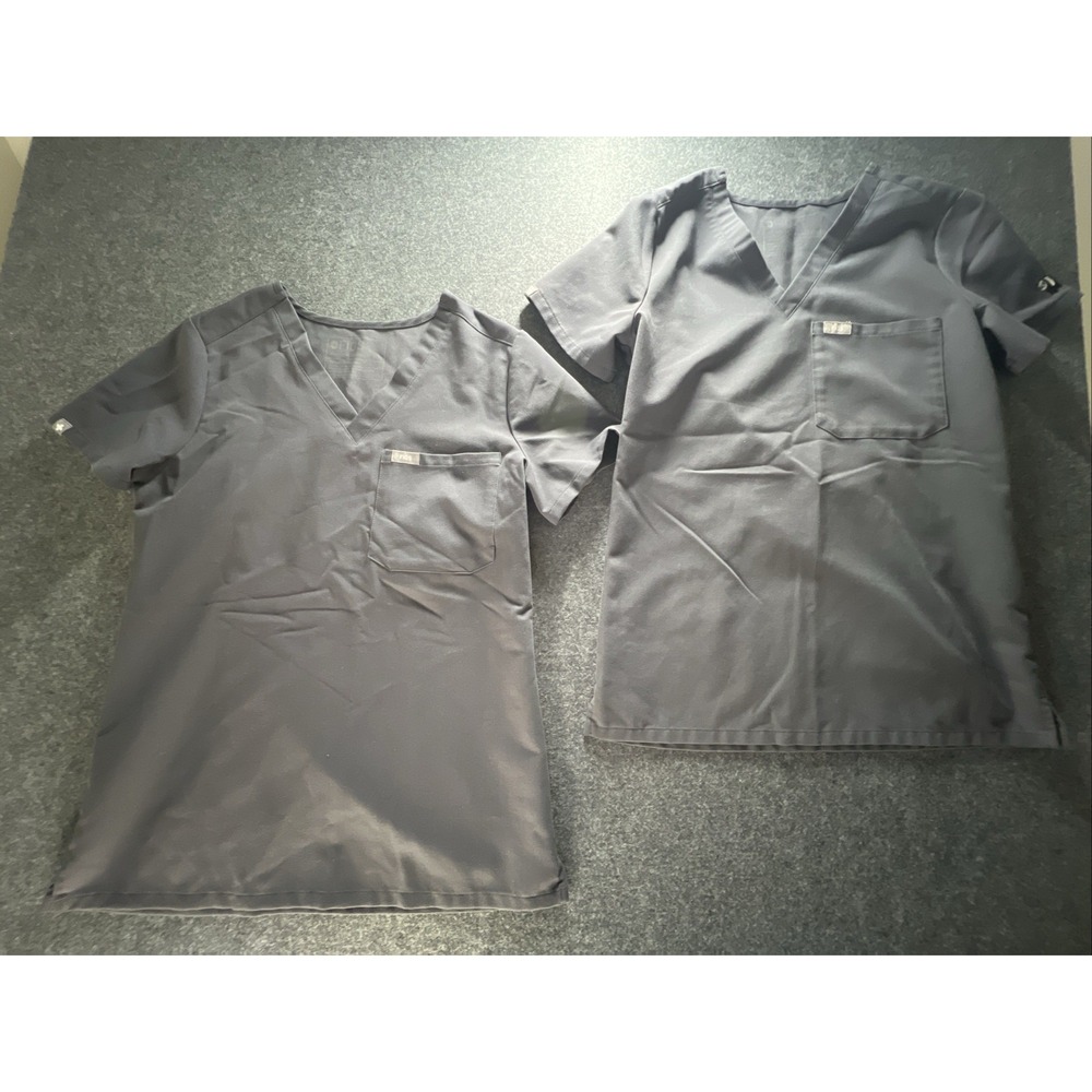 FIGS Technical Collect Charcoal Grey 3-Pc Set: 2 XXS Top & 1 XXS/Tall Bottoms - Picture 10 of 16